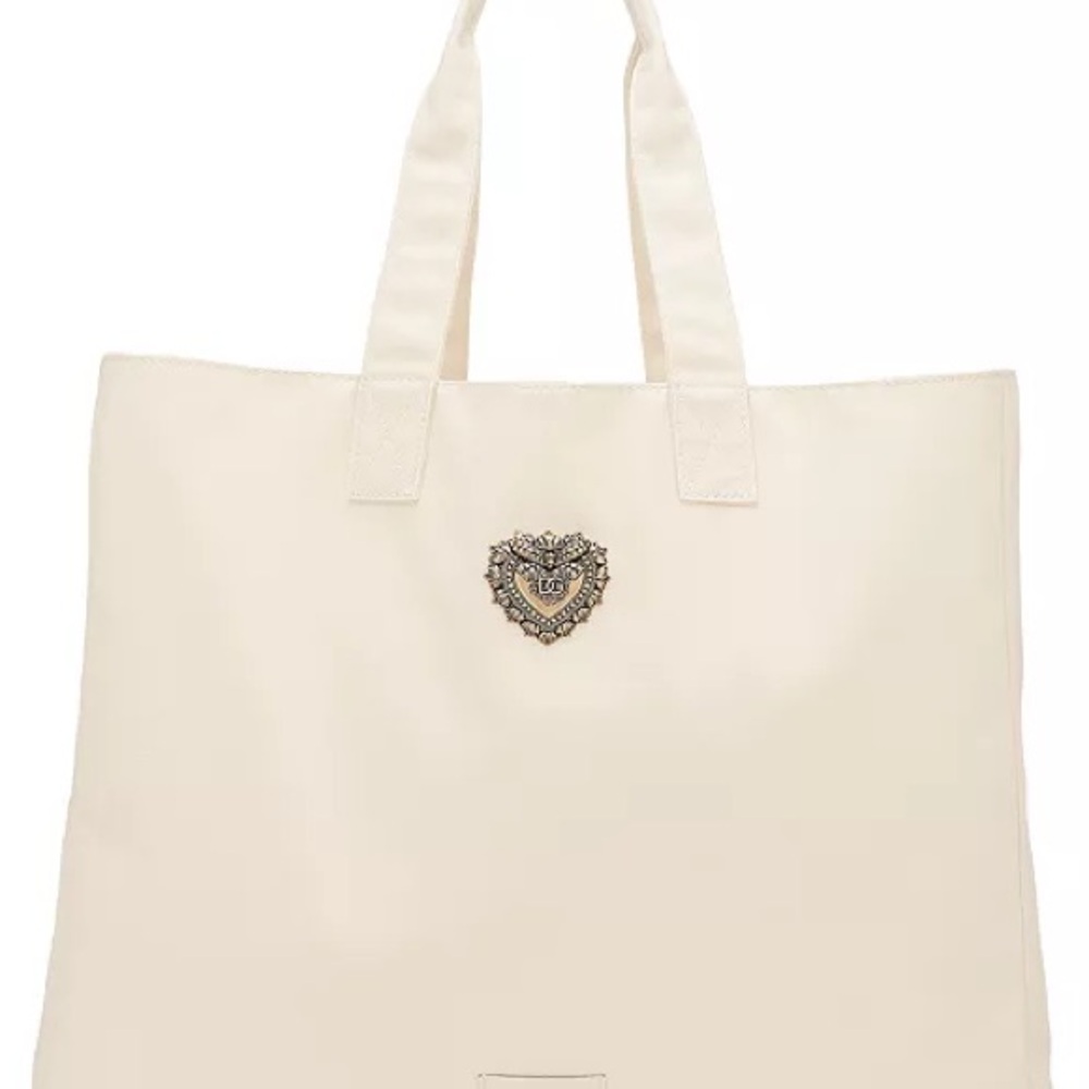 Dolce & Gabbana Cream Tote Bag with Minimalist Design